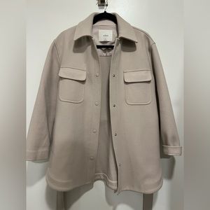 Wilfred Free Aritzia Belted Shirt Jacket